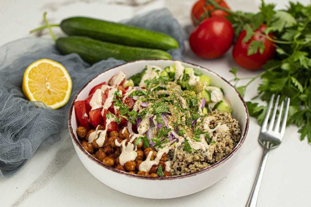 Mediterranean chickpea bowl new 2