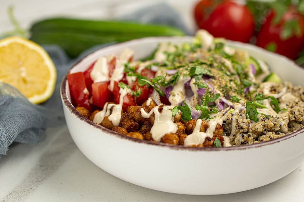 Mediterranean chickpea bowl new 4