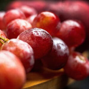 Red grapes